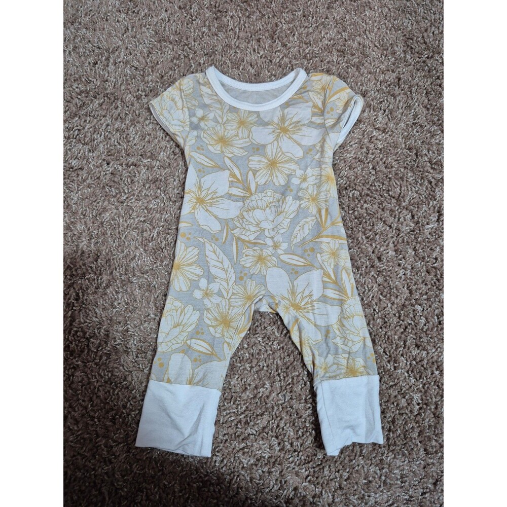 The simple seed baby bamboo romepr size newborn floral